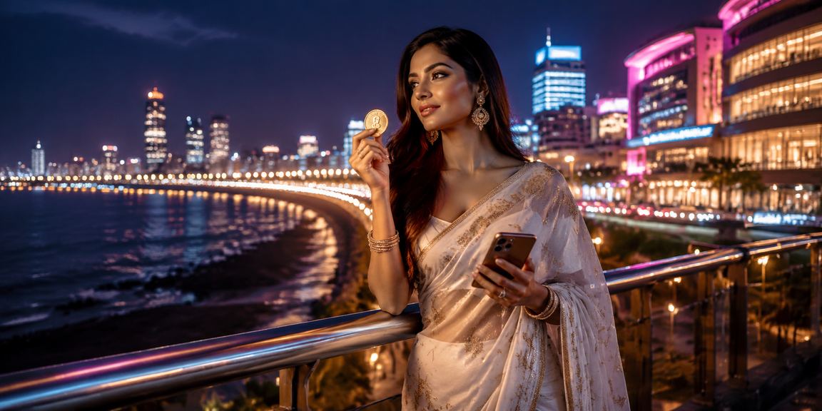 Roulette game scene at Mumbai Marine Drive with woman in saree